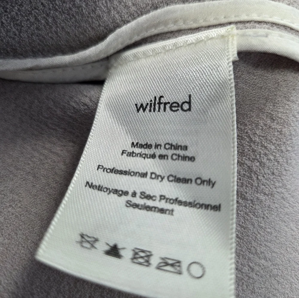 Aritzia Wilfred Grey Chevalier Blazer Size 6 - Picture 5 of 10